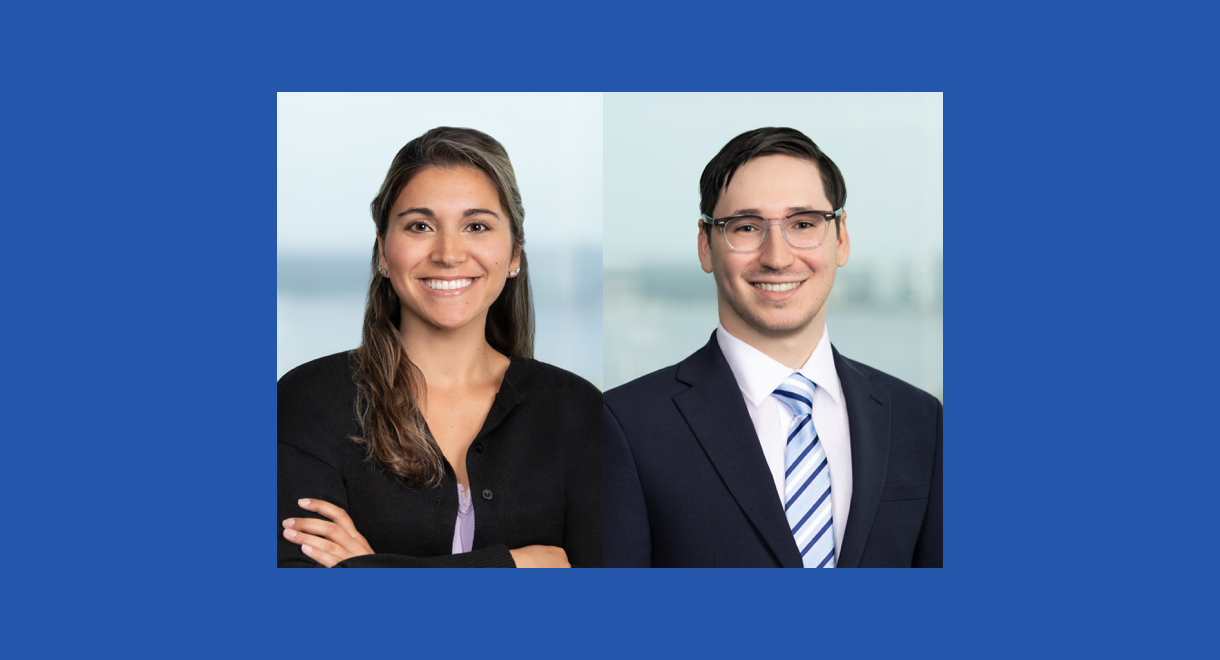 L-R: Marisa A. Infante and Chase M. Robinson; images courtesy of Shumaker.